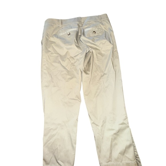 Ann Taylor Cream Capris with Button Detail - Picture 3 of 4